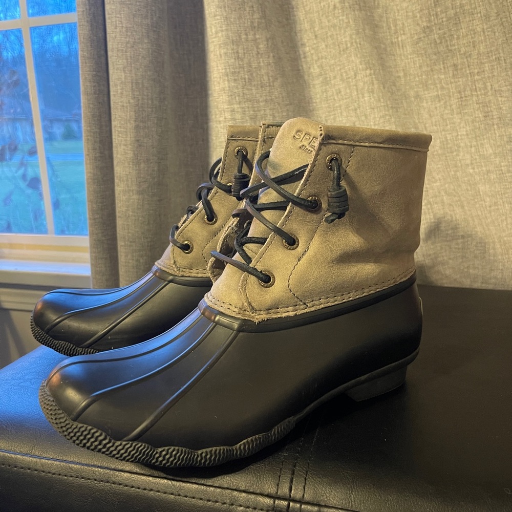 Sperry Saltwater gray boots